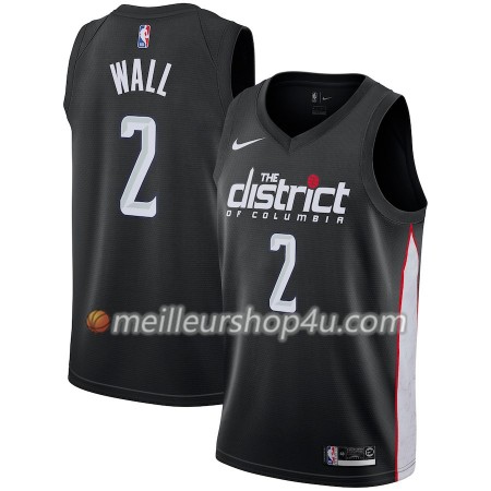 Maillot Basket Homme Washington Wizards John Wall 2 2018-19 Nike City Edition Noir Swingman
